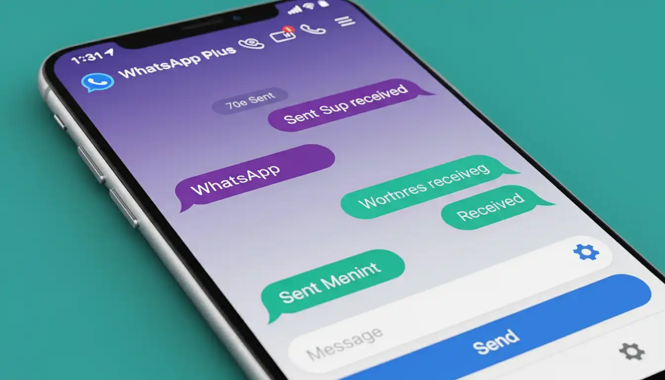 Tema personalizado de Temas para WhatsApp Plus con colores únicos.