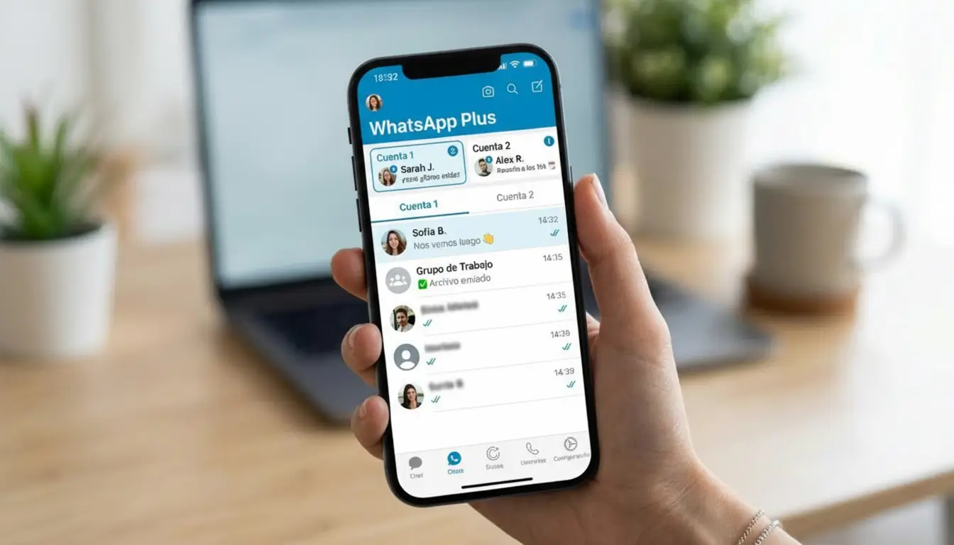 WhatsApp Plus con dos cuentas